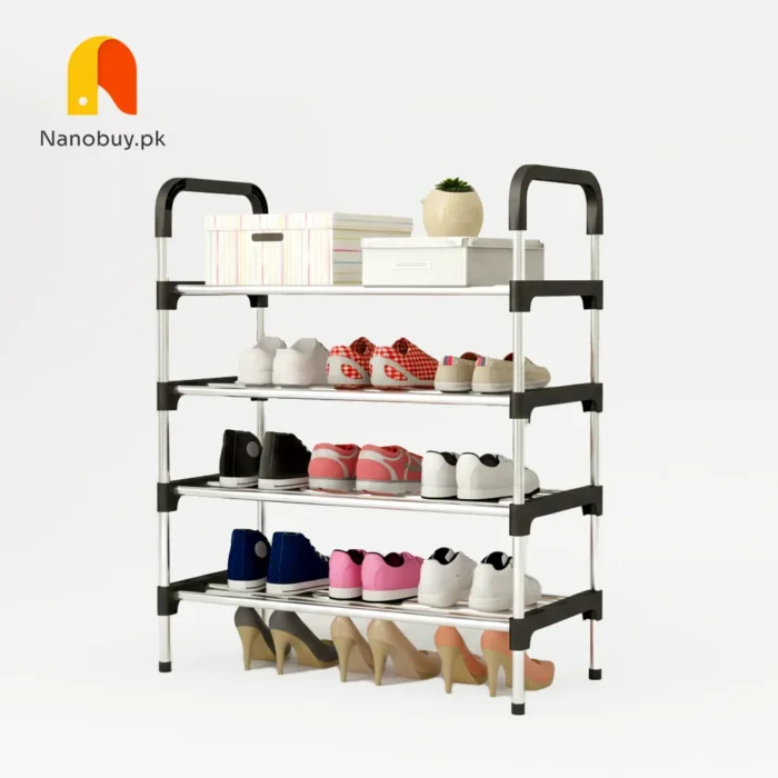 4/5/6 Layers Steel Shoe Rack Storage Stand Organizer