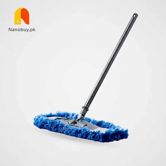 Flat Floor Mop with Wringer Set Washable Microfiber Pads Wet and Dry Use