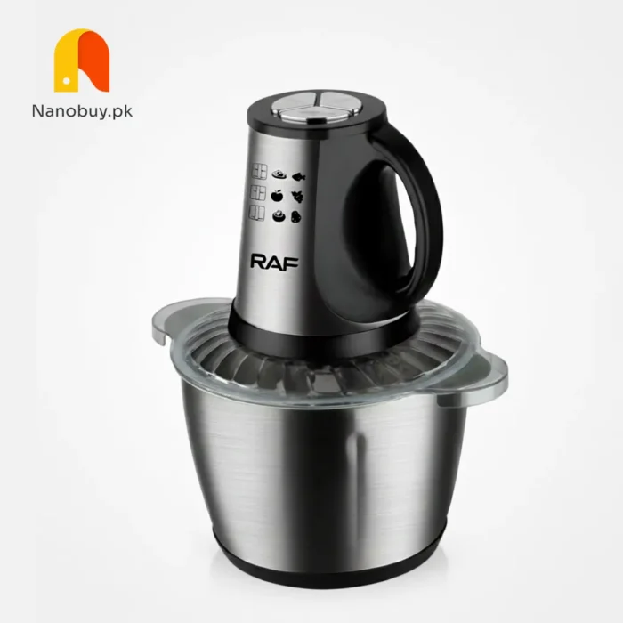 RAF Food Processor & Meat Chopper 4 Blades & 2/3 Liter Bowl – 1000W