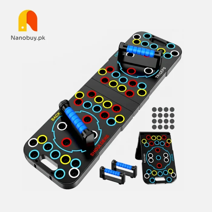 Foldable Push Up Board - Multi-Function Fitness Training System for Home Workouts