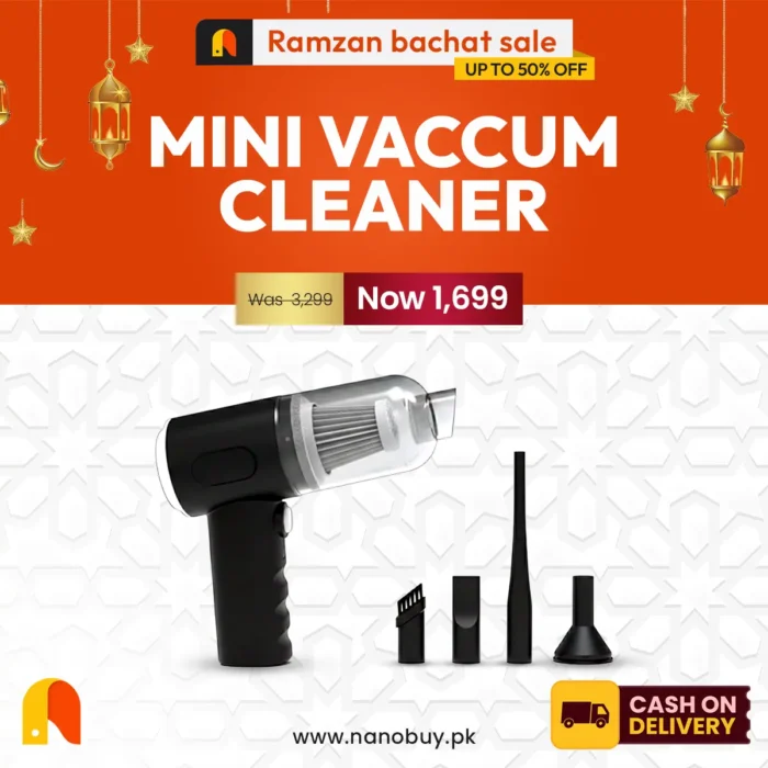 3 in 1 USB Rechargeable Vacuum Cleaner for Home and Office Use